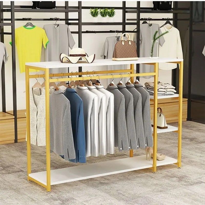 服装店展示架中岛架陈列架童装侧挂货架专用包包架子女装店挂衣架