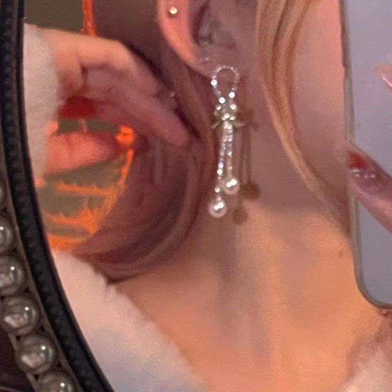 srrmhyn美貌聚焦~氛围感蝴蝶结珍珠耳环温柔气质高级感精致长款流,节庆用品/礼品,文化创意手环,淘宝优惠券,粉丝福利购,淘宝优惠卷