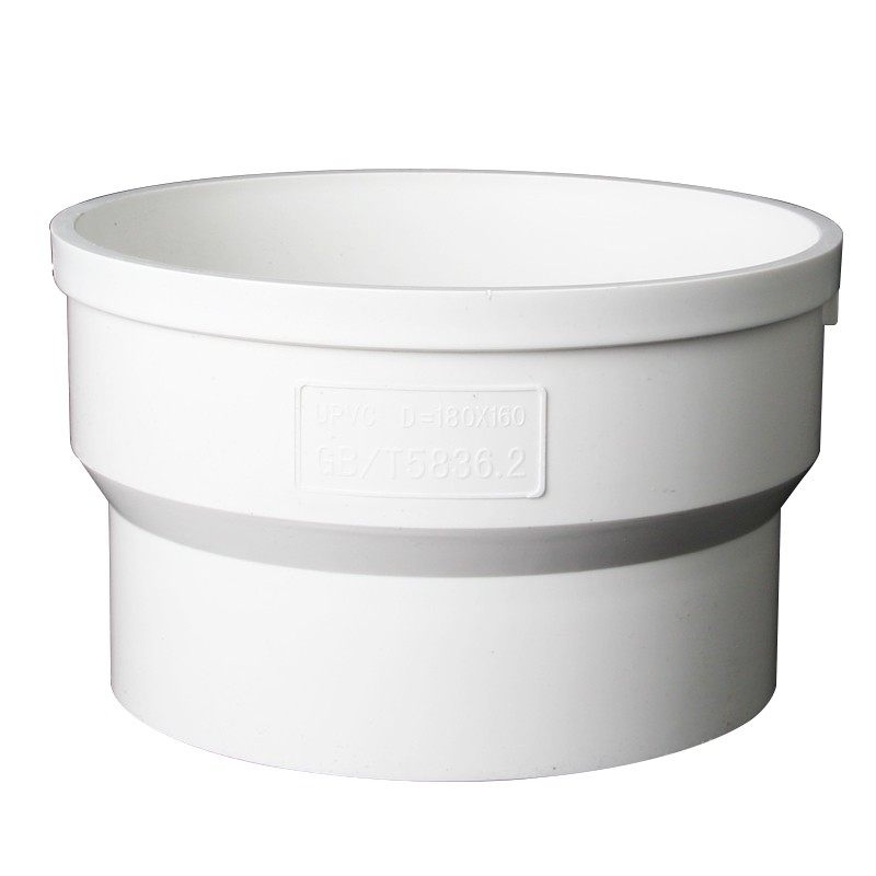 pvc180烟管配件大全 排烟塑料管160排水管直接弯头三通排烟管管道