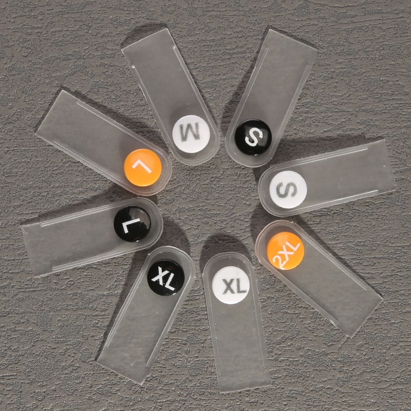 尺码标圆形尺码扣尺码粒分码按扣塑料服装分码粒尺码衣服码数扣子