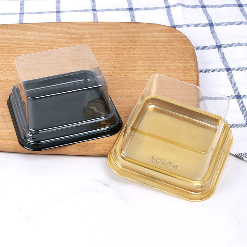 雪媚娘包装盒单个方形西点班戟盒泡芙班戟点心包装盒100g月饼盒