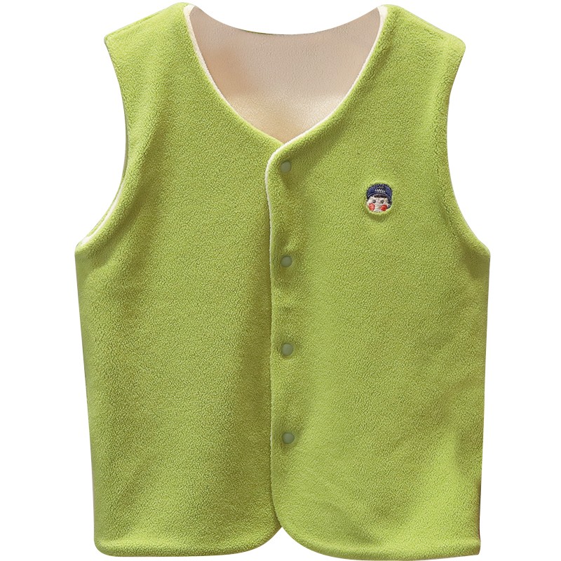 宝宝马甲春秋冬季儿童外穿女童摇粒绒男童背心保暖马夹中大童内穿