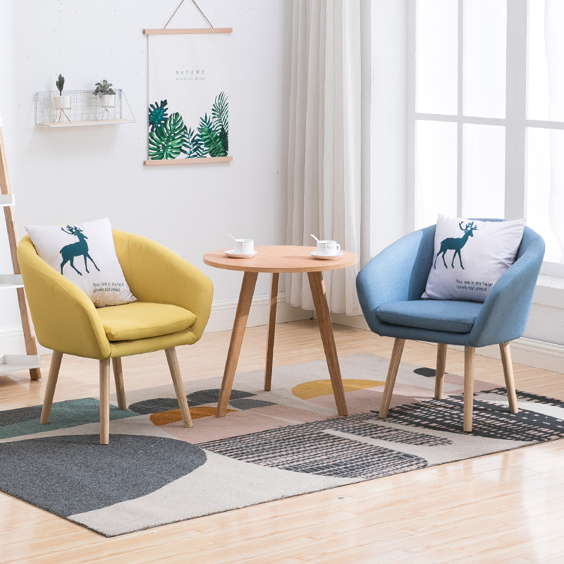 办公沙发茶几组合商务接待室会客组合单人小型心理咨询办公室沙发