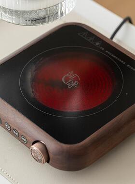 胡煮桃木电陶炉茶壶泡家用侧把壶大量过滤玻璃烧水容茶煮花果HT08