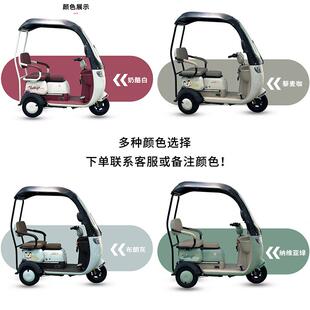 厂家供新款目录车电动三轮车X3-2棚车直车一体棚迷你家用电动型休