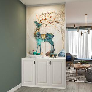 客屏风隔柜断入户正对门玄关柜进736门玻厅璃柜间厅鞋双面现代简