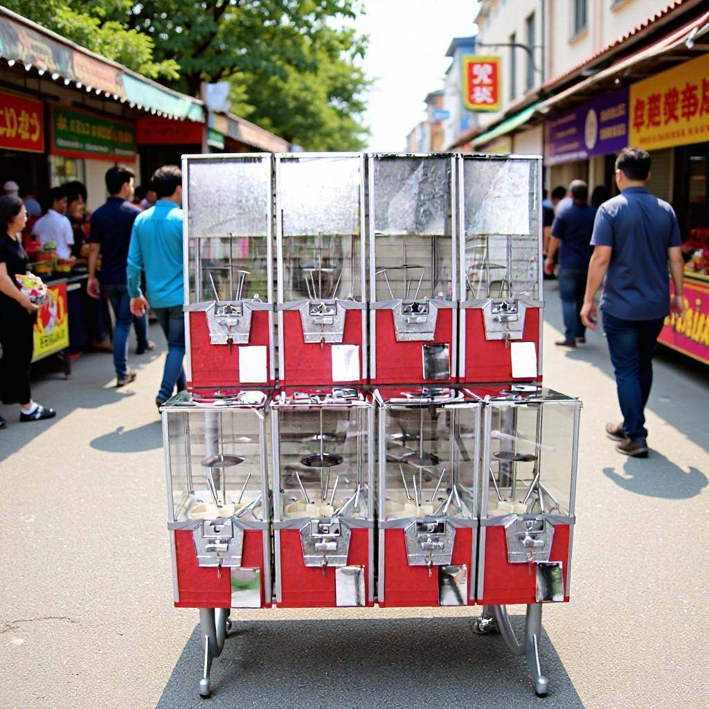 生产1元2元弹力球机扭蛋机圆球机供应自动售弹力球机