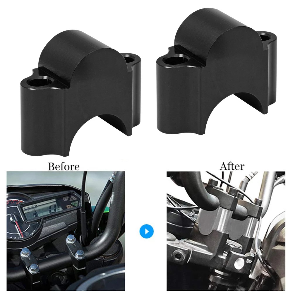 摩托车把手加高码2英寸旋转车把升降器22mm通用油脂固定器配件