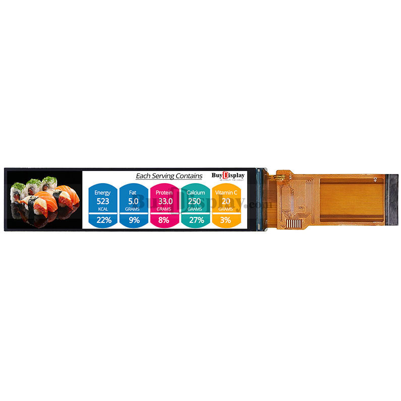 3.71寸IPS全视角TFT彩色液晶显示模块/240x960点阵横向条形