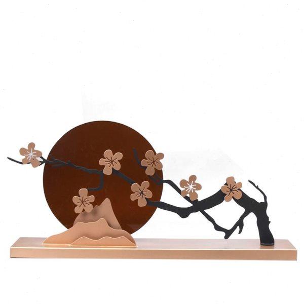 现代新中式创意禅意铁艺梅花亚克力摆件家居客厅电视柜玄关装饰品,家居饰品,装饰摆件,淘宝优惠券,粉丝福利购,淘宝优惠卷