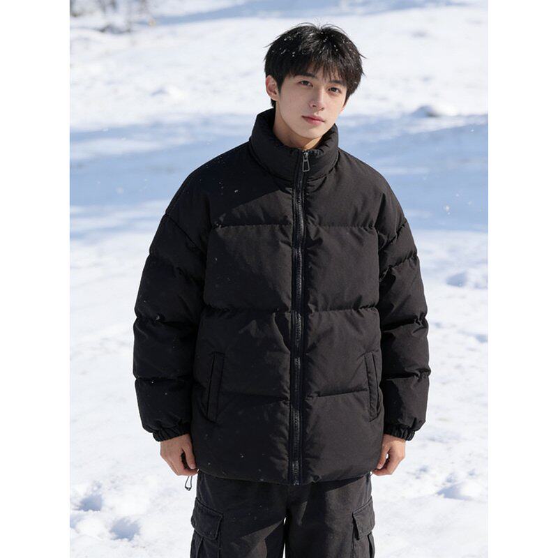 棉服男学生秋冬季加厚立领情侣