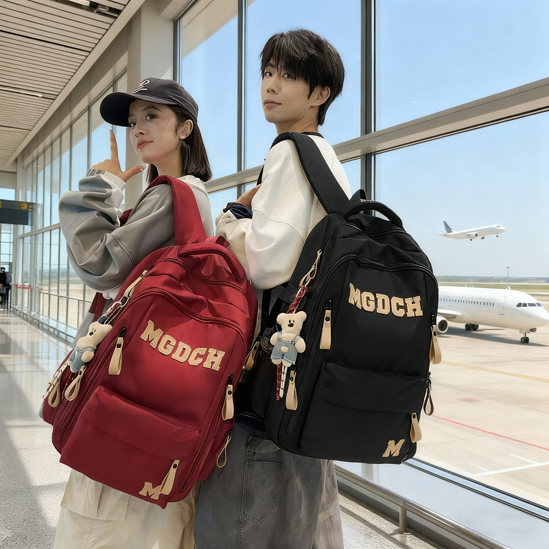 背包女款高颜值轻便新款学生书包男款旅行户外运动大容量双肩包