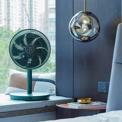 厂家出空口款台气循环扇直流电机用立两落地扇遥控摇头93865电风