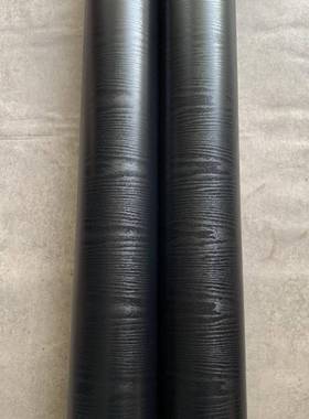 加厚黑木16132纹vc自色粘p墙纸壁纸展柜饰贴膜翻新贴纸装波音软片