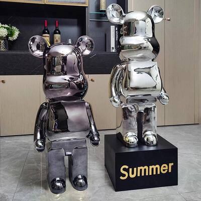 网暴力红存钱罐客厅大型柜落地大摆熊件玄关沙发边几电ELJ视装饰