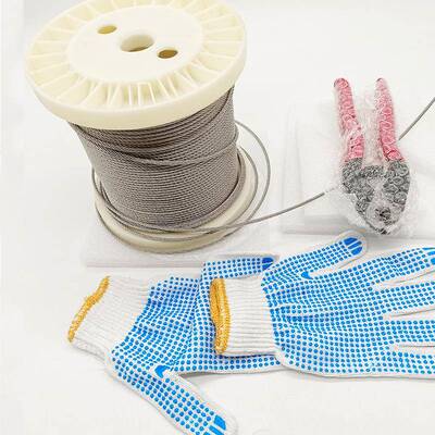 1/8T海316不锈钢电缆305FT甲绳板轨电绳7x7洋级附导景初剪刀缆钢