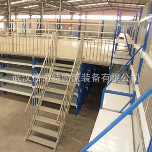 钢结构平重台置物平仓储货架型钢结构货48架武台汉阁楼平台