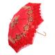 供应新结婚花好月圆娘伞时尚 双1层刺绣红伞喜长柄庆阳遮雨伞