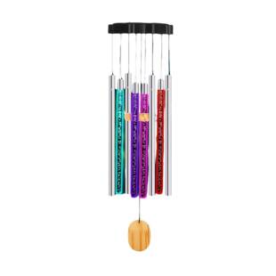 太阳能梵烁风铃灯外防水户庭院风铃七彩气铃泡柱风室内装饰氛围灯