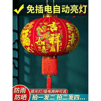 202灯6贺笼新年春年节过年大红笼吊灯挂饰户外灯阳台TAJ防水灯笼