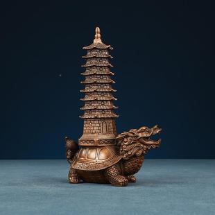 紫铜龙龟文昌家GGO塔摆设玄办公关居室办公桌商务礼品摆件