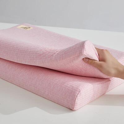 202棉4新A类全乳胶薄枕单人高低护LK202407低颈枕头学生宿舍睡觉