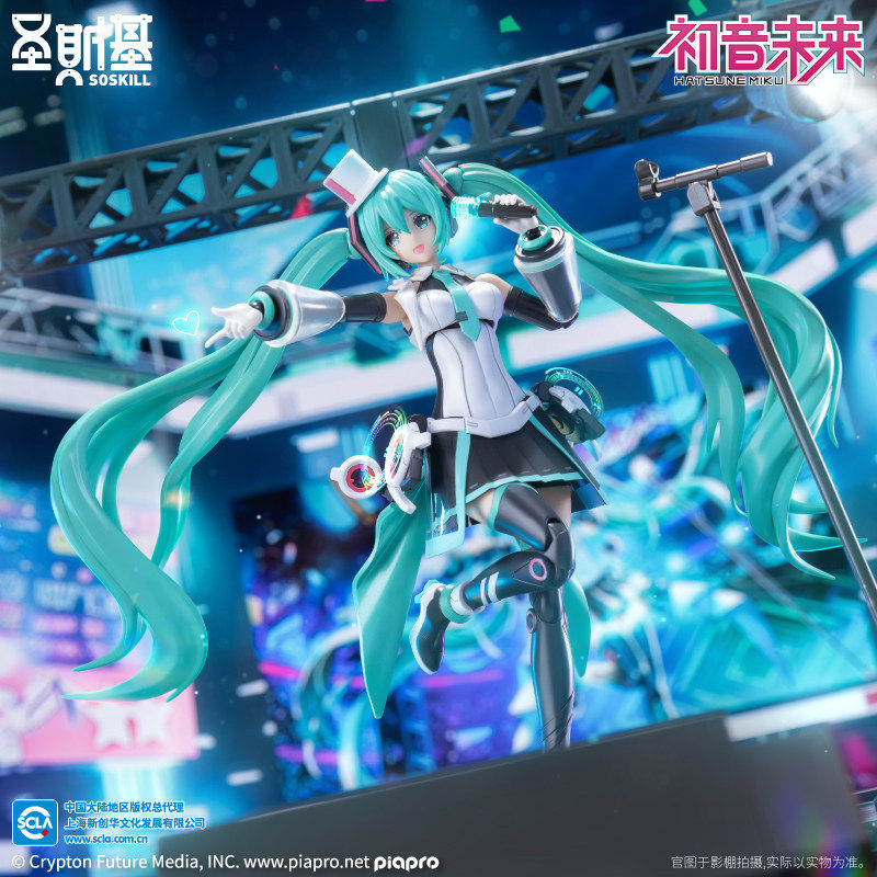 圣斯基 公式未来 初音未来 拼装模型 正品 带大舞台机娘拼装模型