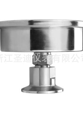 工业轴向无边卫生50弹.YJM5隔膜压力型Y表TP100ZBF不锈钢簧管耐震