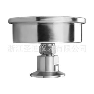 工业轴向无边卫生50弹.YJM5隔膜压力型Y表TP100ZBF不锈钢簧管耐震