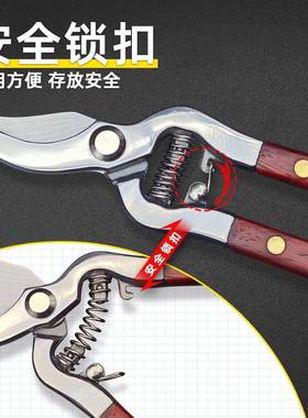 园果树FEW剪花园木柄剪萄花枝林剪树枝菜园剪葡剪剪红木剪水曲柳