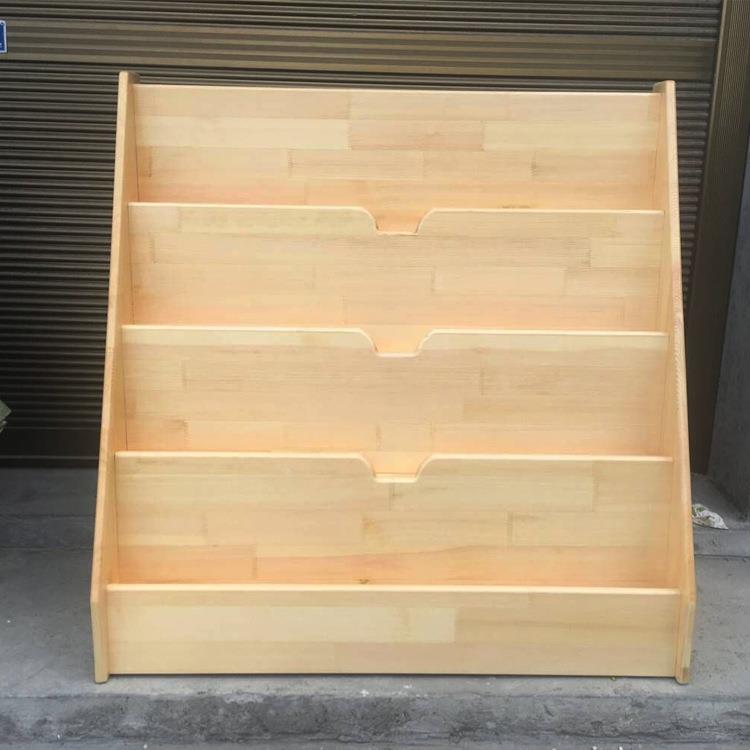 幼儿园木儿童儿书架图书绘DZL馆松木架童书柜学校木实质本架厂家