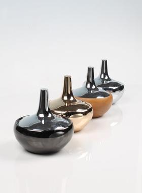 代简约装饰物几罐客厅36401储茶餐桌现糖果罐轻奢茶叶罐金属收纳