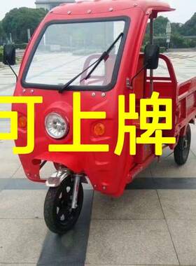 电动区三轮新款山货车拉货载重爬坡车农用FUG国摊标电瓶车快递摆