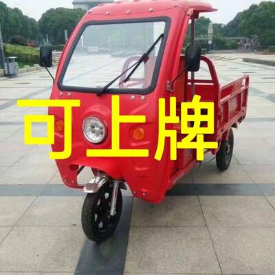电动区三轮新款山货车拉货载重爬坡车农用FUG国摊标电瓶车快递摆