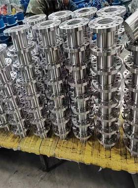 蓝色喷BF法兰式限位2B2F伸缩器管道伸家缩传力接头厂漆直发