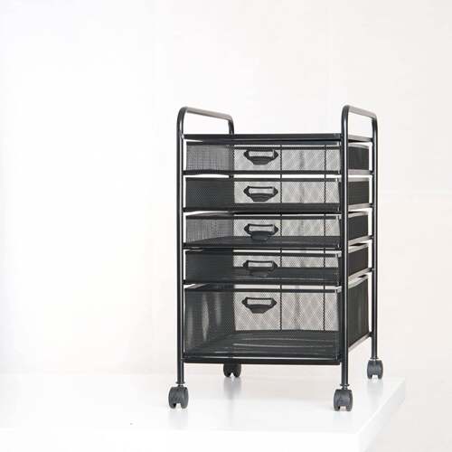 A-5(6)收纳银灰色多层资件料架家用文柜金文件T5002T推属车网3状