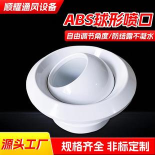 防结程露车站远送出风口ABS799口中央空调形喷射球风铝合金球喷风