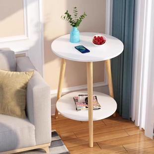 客柜厅沙发边见详情几简约n型s风网红小圆桌新款 小床头i边角阳台
