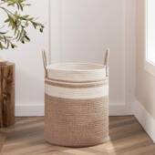 脏棉衣服篓工厂生产绳编织用收纳篮超撞色OAT家洗衣篮大收纳衣服