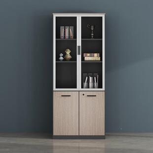 木质办公室文件柜带锁多功能用物柜BGZ-60隔板收纳柜分层家架书储