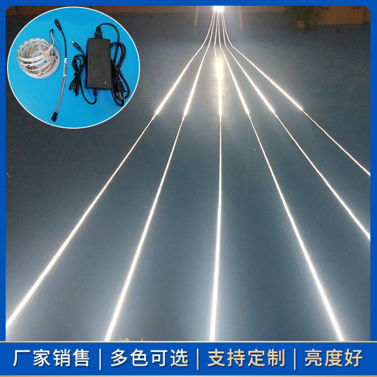 20米水追光全亮灯LED长流条闪光七彩灯带12软V流2835星雨跑条马灯