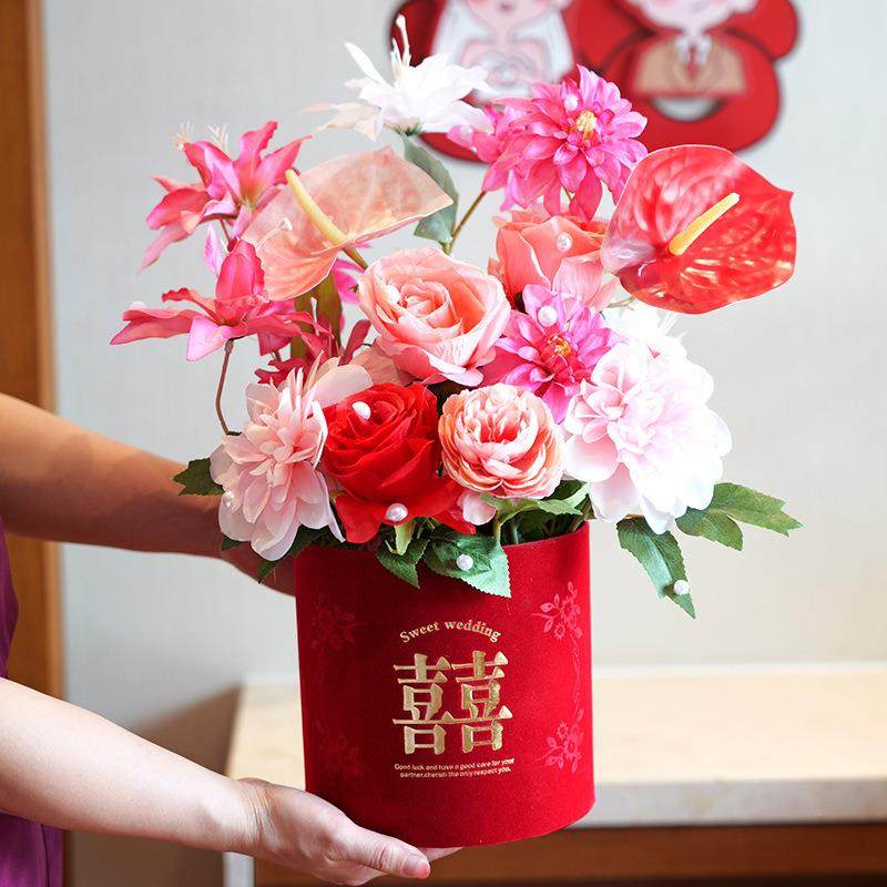 锁桶美家居订婚礼抱桶AL675666新婚福DIY材料包抱仿真花婚摆件备,节庆用品/礼品,陪嫁用品套装,淘宝优惠券,粉丝福利购,淘宝优惠卷