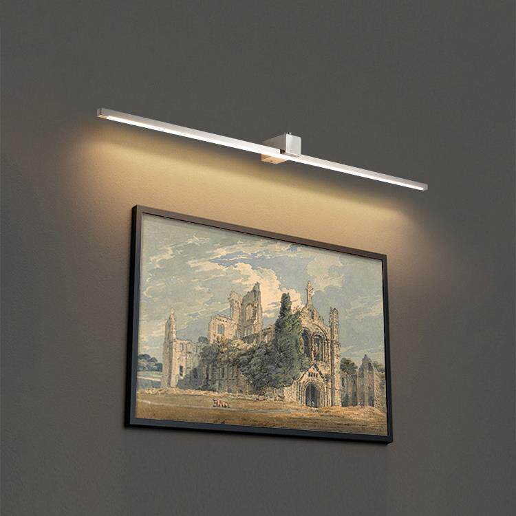 大尺寸壁画灯简约现代镜子走廊过道背景墙条形装饰门不锈钢壁灯