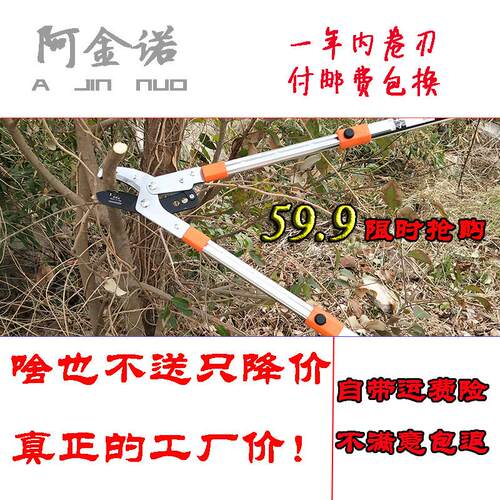 台湾省力粗枝剪 大力剪 阿金诺 伸缩剪果树大枝剪 剪粗枝树枝剪
