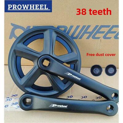 Prowheel自行车浩梦38齿曲柄山地车曲柄38齿折叠自行车铝合金轮毂