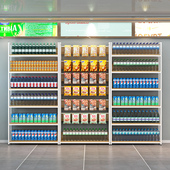 货架展示架超市便利店小卖部化妆品文具店酒水饮料多层挂钩陈列架