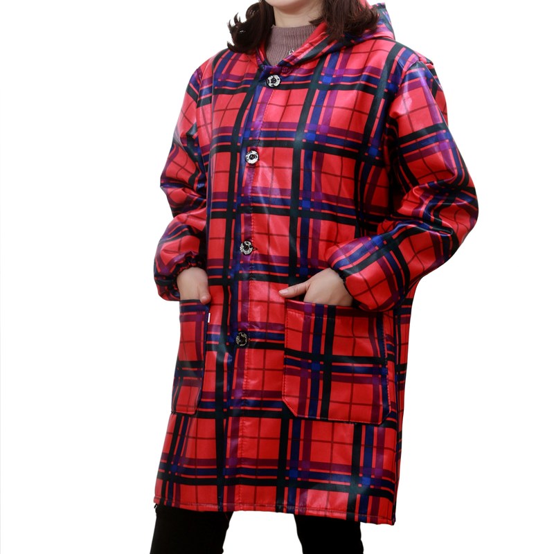 XXXXXL5XL加防油防水防寒保暖加厚人加绒罩衣围裙护衣男女大加肥