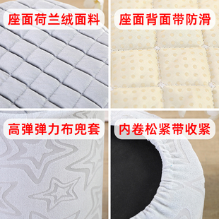圆墩子套罩全包家用小圆凳方形皮墩简约换鞋沙发登子坐垫保护座套