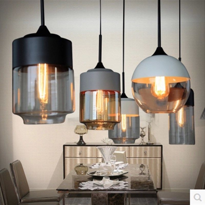 个性餐厅咖啡店铺吧台复古过道单头吊灯创意北欧透明玻璃球形吊灯,家装灯饰光源,客厅吊灯,淘宝优惠券,粉丝福利购,淘宝优惠卷