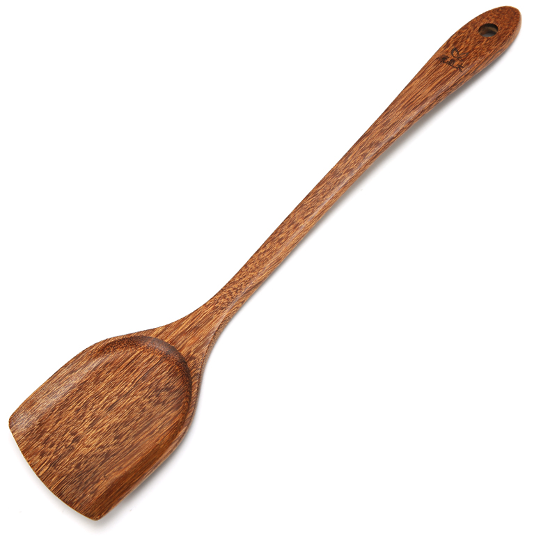 原森太锅铲家用不粘锅套装厨房木质专用无漆鸡翅木长柄炒菜木铲子